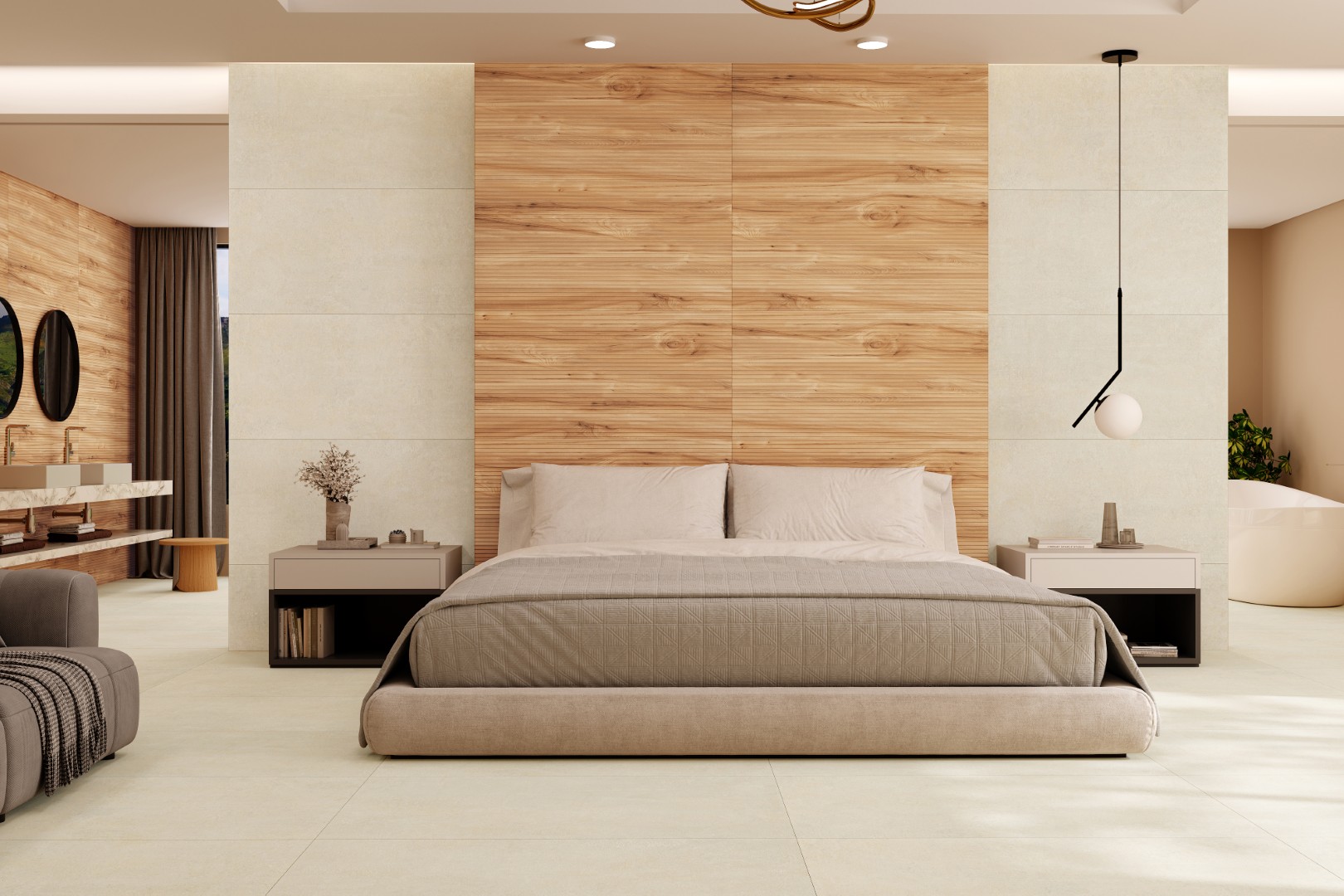 Fluted Egyptian Beige