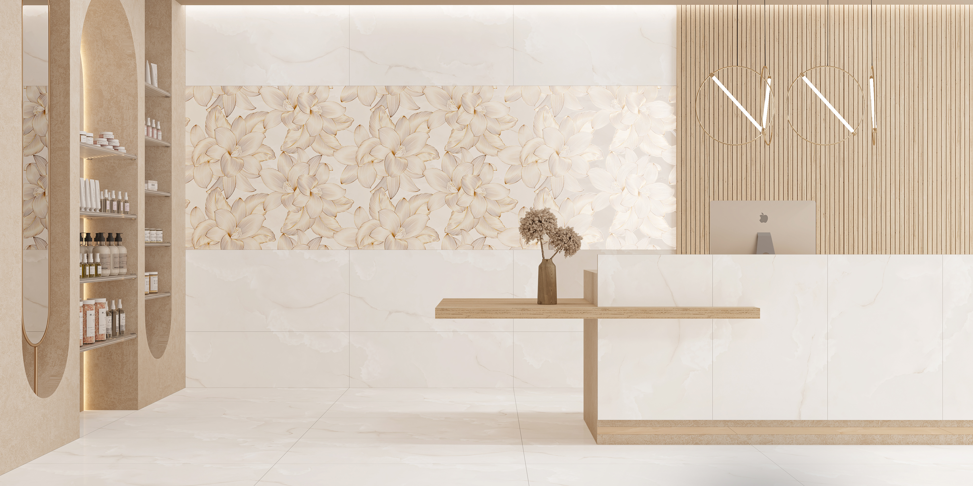 Onyx Flora Beige