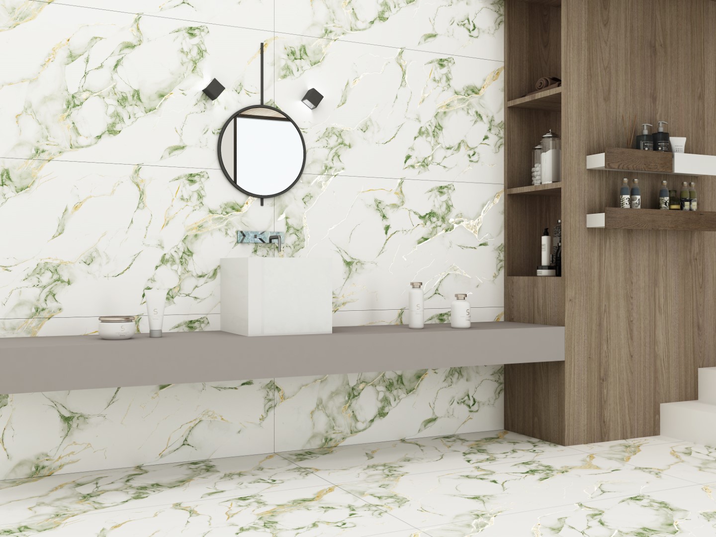 Carvo Calacatta Oro Greens