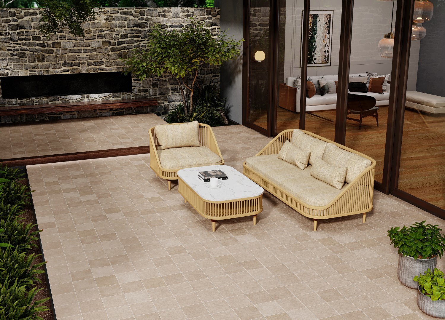 Pavers Terallis Ivory